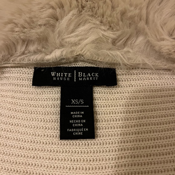 White House Black Market Faux Fur Cover Up - Picture 4 of 12